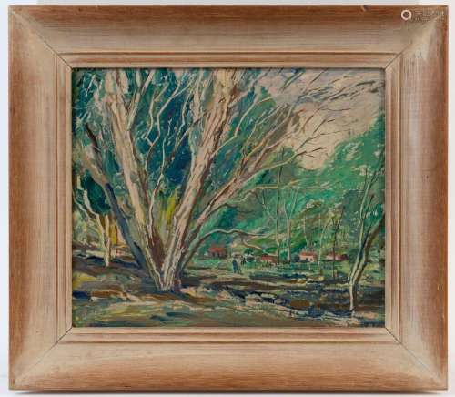 Three framed artworks, 20th century, I.) F.A. STEWART (New Z...