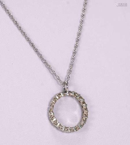 White gold pendant