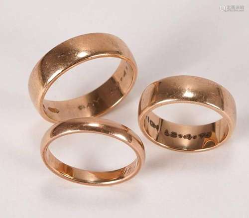 Three wedding rings