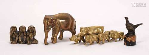 Assortment of animal figurines