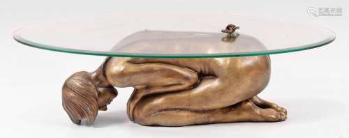 Skulpturaler Tisch "Valentina" mit Bondage-Aktfigu...