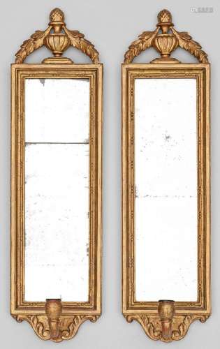 Paar Spiegelappliken im Louis XVI-Stil