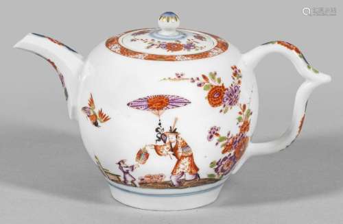 Teekanne mit Fächerchinesen von Johann Ehrenfried Stadler