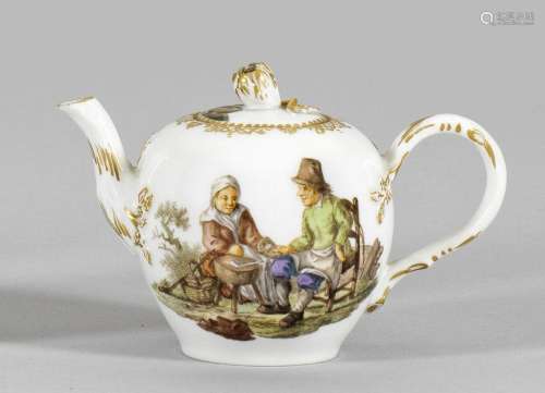 Teekännchen mit Teniers-Szenen