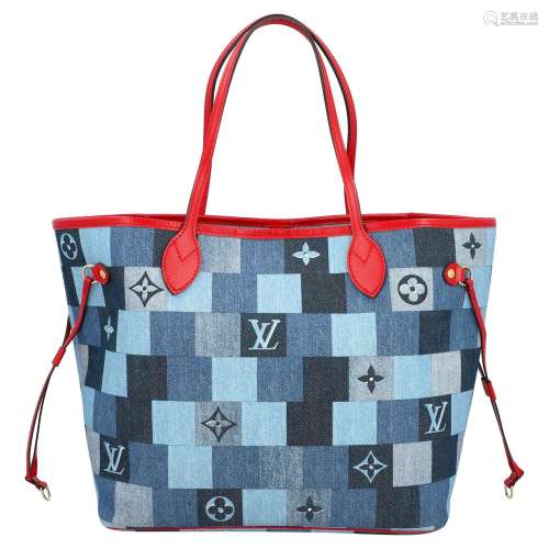 LOUIS VUITTON Shopper "NEVERFULL MM", Koll. 2009.