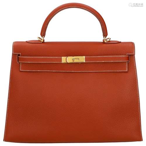 HERMÈS Handtasche "KELLY 35 SELLIER", Koll.: 2000.