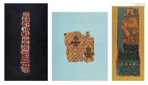 Three pre-Columbian textiles
