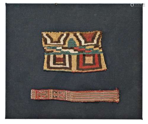 Two pre-Columbian Textile Fragments