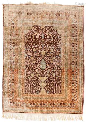 Silk Tabriz Rug