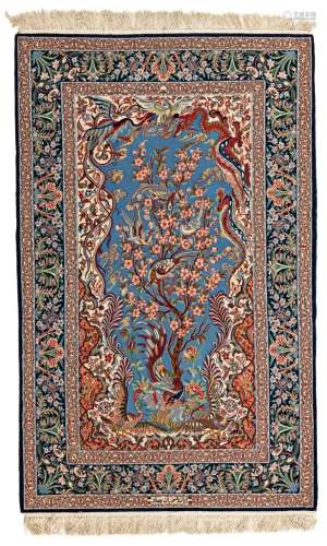 Signed Isfahan Rug