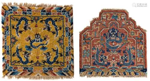 One Ning Xia Sitting Rug and one Ning Xia Throne Cover