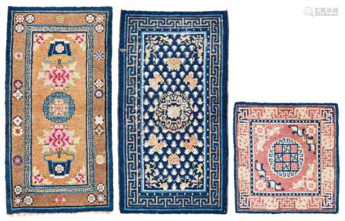 Two Ning Xia Rugs and one Ning Xia Sitting Rug