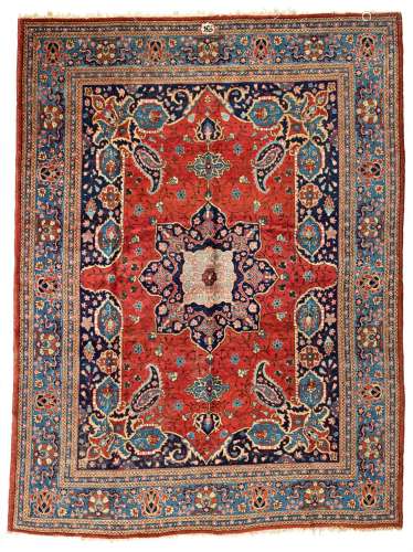 Signed Tabriz Carpet