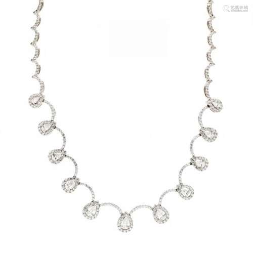 White Gold and Diamond Necklace, Luca