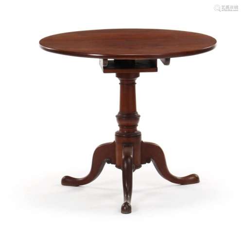 Southern Queen Anne Mahogany Tilt Top Tea Table