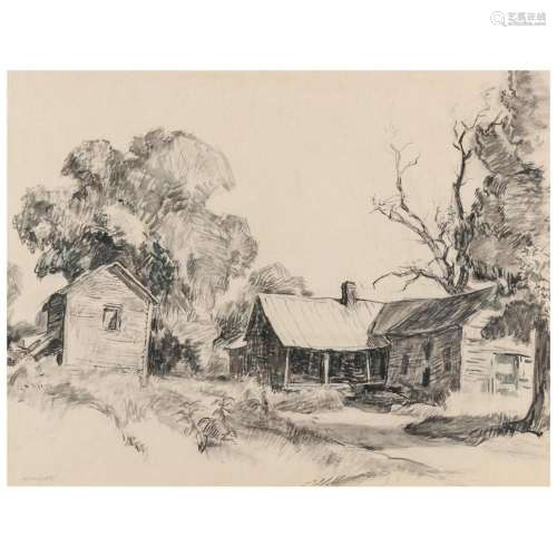 Sarah Blakeslee (NC/PA, 1912-2005), An Old Farmhouse