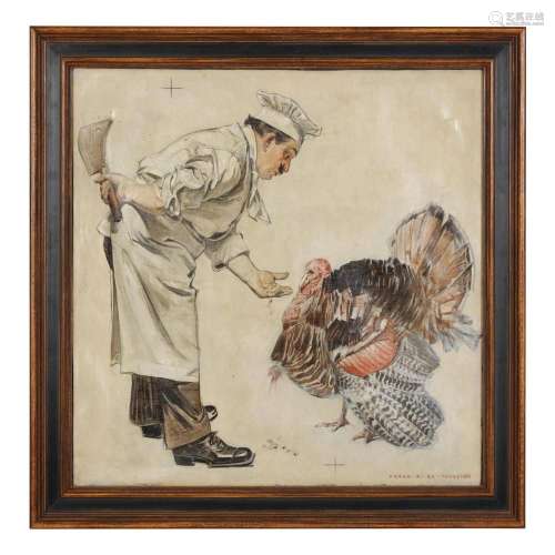 Frank Leyendecker (American, 1876-1924), Turkey Dinner