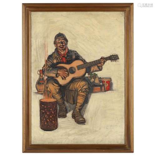 Herbert Paus (American, 1880-1946), Soldier with Package fro...