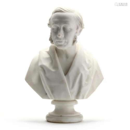 William Brodie (Scottish, 1815-1881), Marble Portrait Bust o...