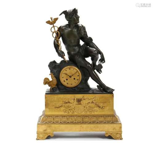 Tarault Ã  Paris, An Empire Ormolu and Patinated Bronze Mant...