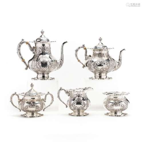 Frank M. Whiting Duchess Sterling Silver Tea & Coffee Se...