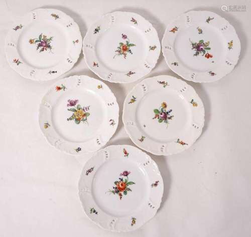 Six confectionery plates Nymphenburg