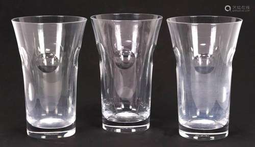 3 Saint Louis crystal glasses