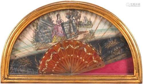 Rococo folding fan