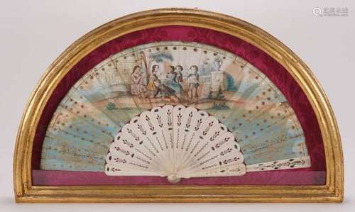 Rococo folding fan