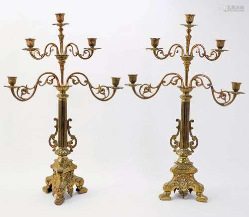 Pair of magnificent table candlesticks