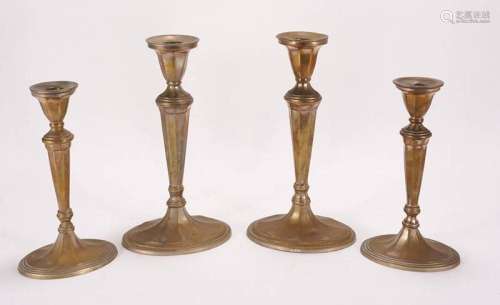 4 Art Deco candlesticks