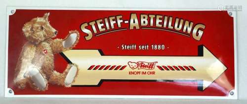 Steiff advertising sign