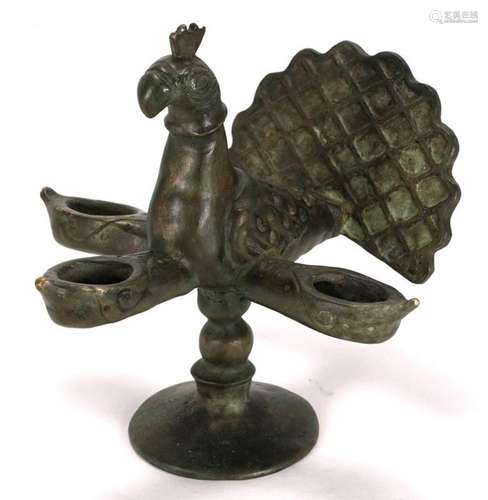 Incense burner peacock