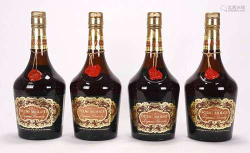 Four bottles of Liqueur Brandy