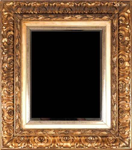 Capital baroque mirror