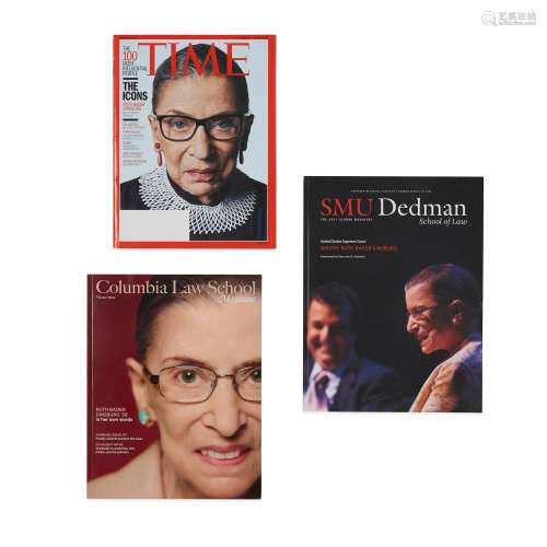 A GROUP OF RUTH BADER GINSBURG-OWNED MAGAZINES. 3 titles, al...