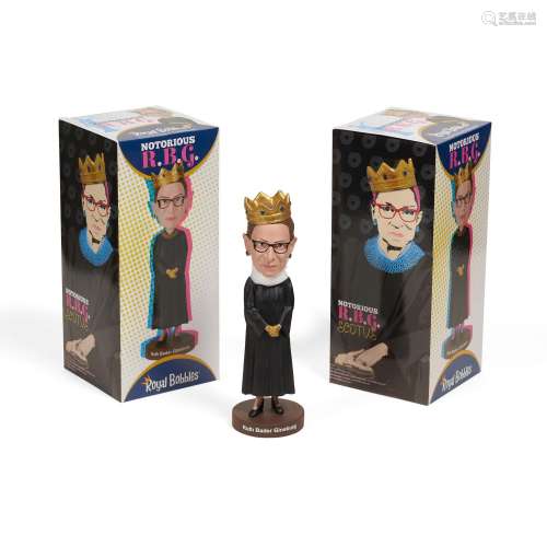 A GROUP OF 12 RUTH BADER GINSBURG BOBBLE HEADS. Notorious RB...