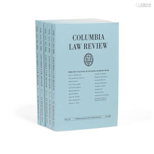 GINSBURG FAMILY COPIES OF THE COLUMBIA LAW REVIEW MEMORIAL I...