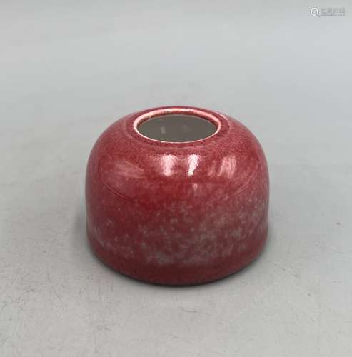 清 雍正豇豆红水呈 瓷器