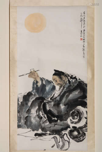 王西京 庚寅（2010年）作宋人诗意图 纸本设色 立轴