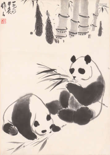 吴作人 1908-1997 熊猫