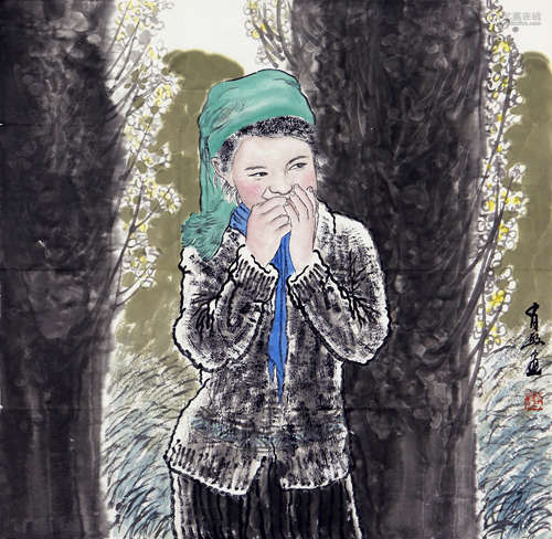 王有政 b.1941 少女