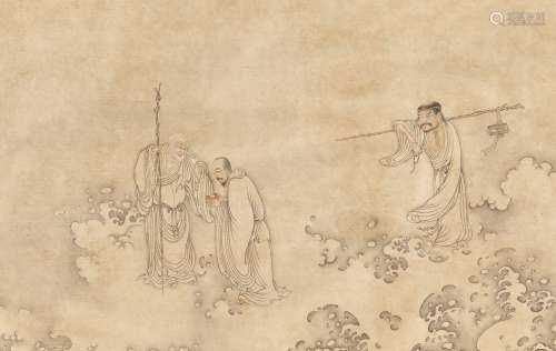 LUOHANS', ATTRIBUTED TO DING GUANPENG (ACTIVE 1708-1771)