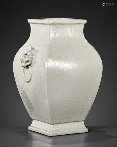 A GUAN-TYPE VASE, FANG HU, YONGZHENG MARK AND PERIOD