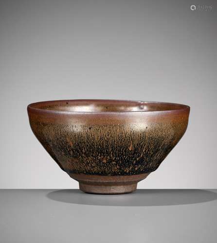 A JIAN 'HARE'S FUR' GLAZED TEA BOWL, SOUTHERN SONG DYNASTY