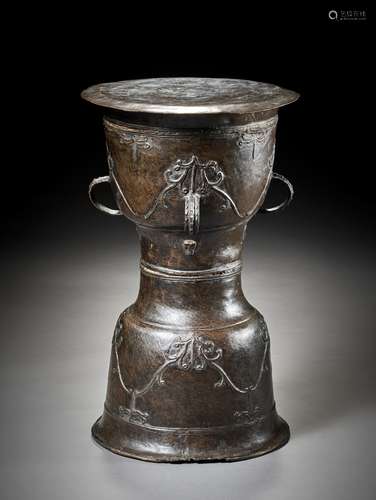 A BRONZE DRUM, MOKKO, 19TH CENTURY