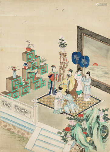 AN AUDIENCE WITH THE HONGXI EMPEROR', QING DYNASTY