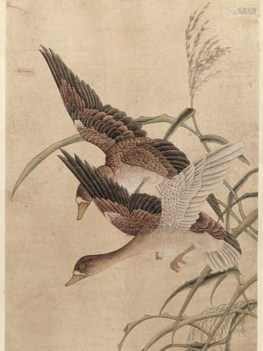 WILD GEESE DESCENDING', QING DYNASTY
