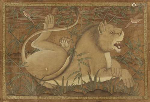 LION AT REST', MUGHAL EMPIRE