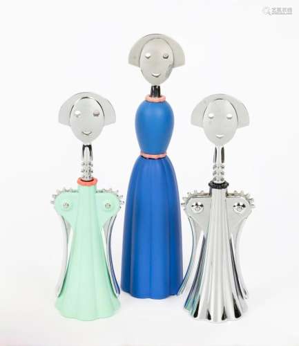 ALESSI two "ANNA G" corkscrews, together with an &...